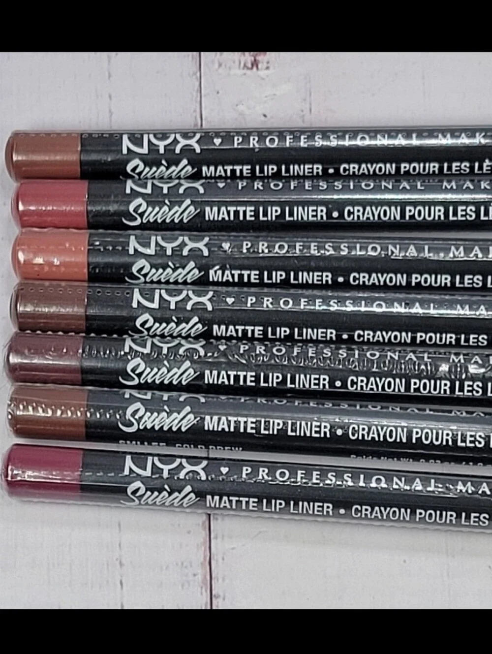 Nyx 7 Piece Suede Matte Lip Liner Bundle NEW!